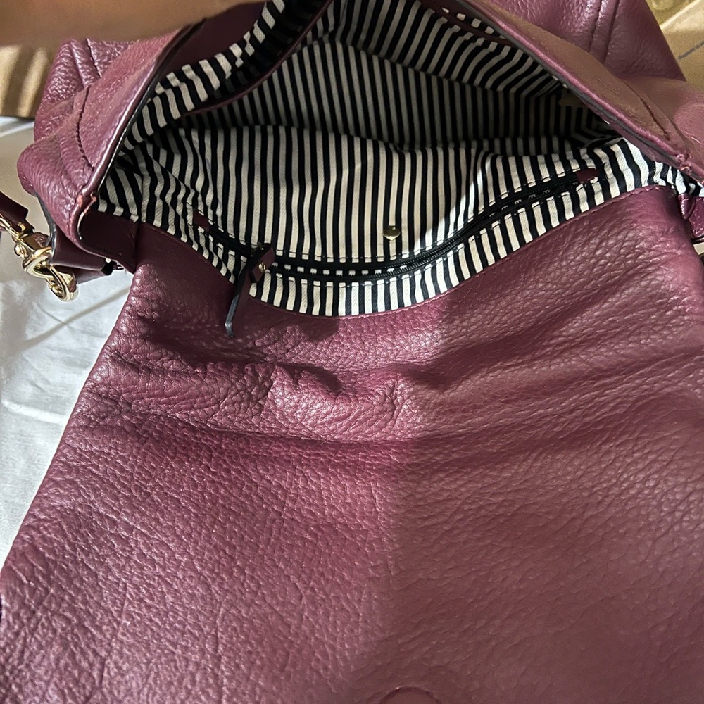 Kate Spade Plum Leather Shoulder Bag - Picture 4 of 5
